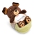 HUND PLYSJ 12CM SLEEPING PETS BROWN DOG NICI