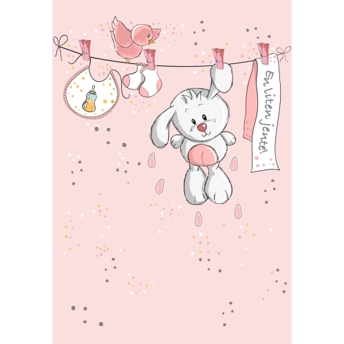 MINI KORT, EN LITEN JENTE, KANIN,MINIS