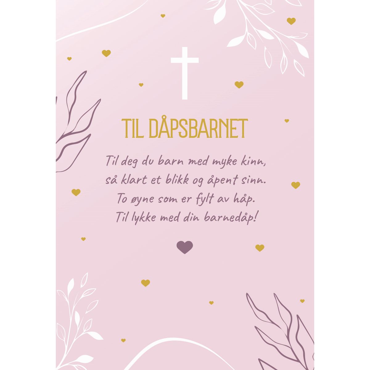 MINI KORT, TIL  DÅPSBARNET, JENTE,MINIS