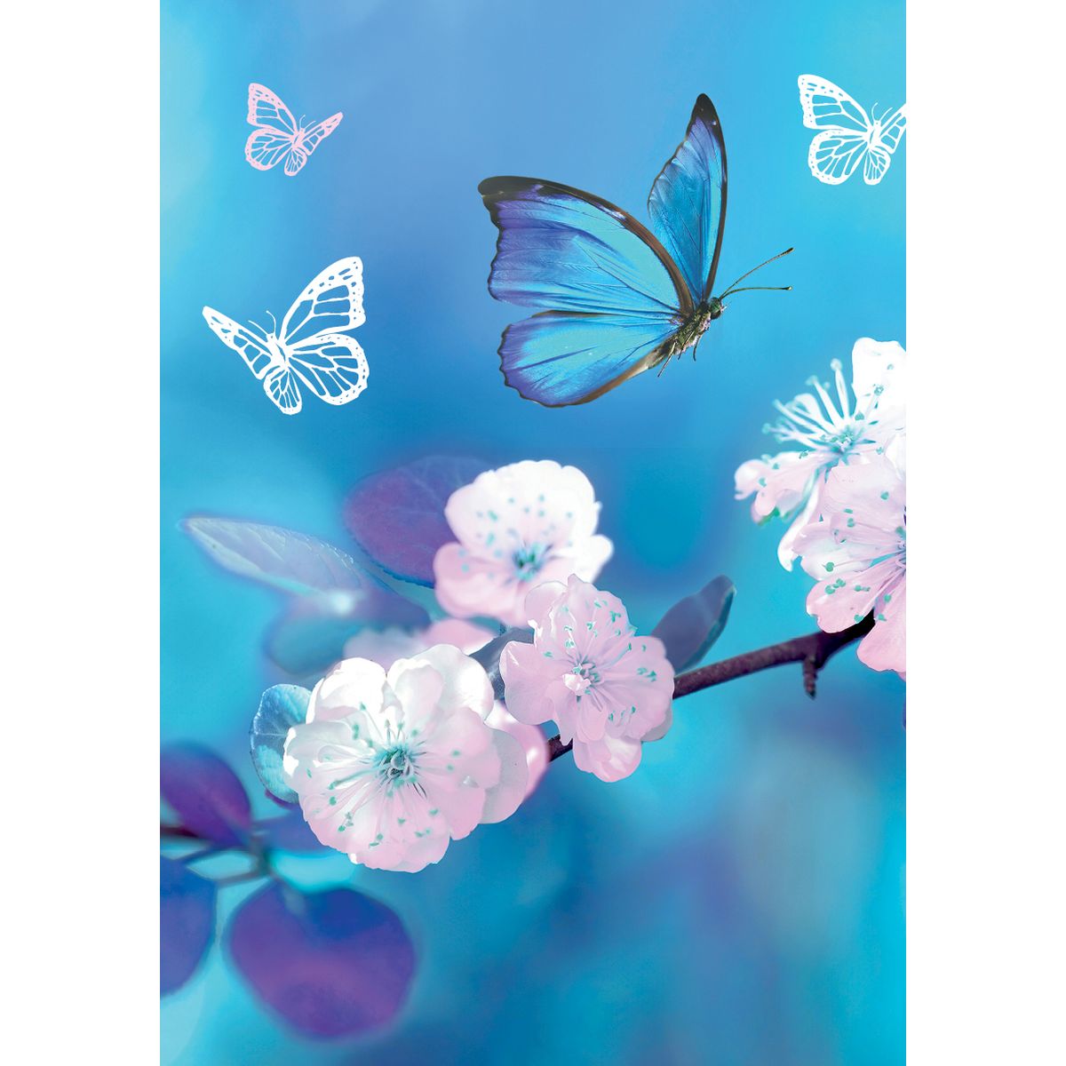 MINI KORT, GREN M BLOMST,MINIS