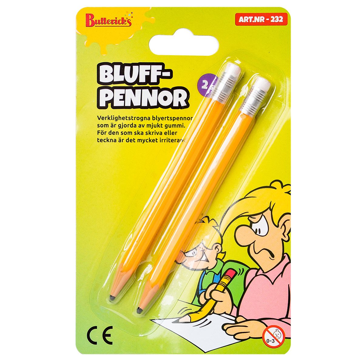 BLØFFBLYANTER 2STK BUTTERICKS BLØFFBLYANTER 2STK BUTTERICKS