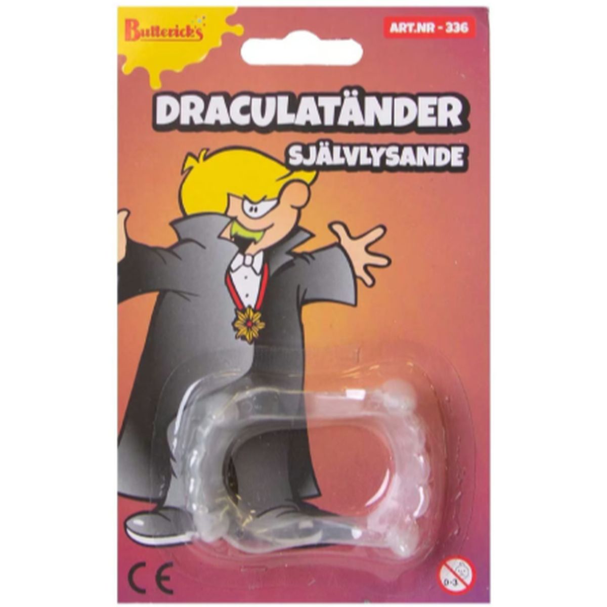 DRAKULATENNER SELVLYSENDE BUTTERICKS