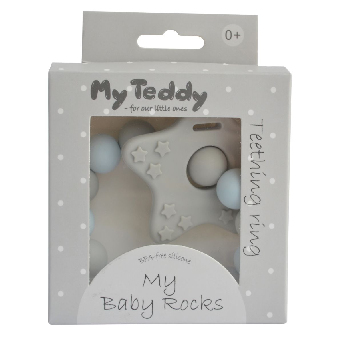 BITERING MY BABY ROCKS - STAR BLÅ MY TEDDY