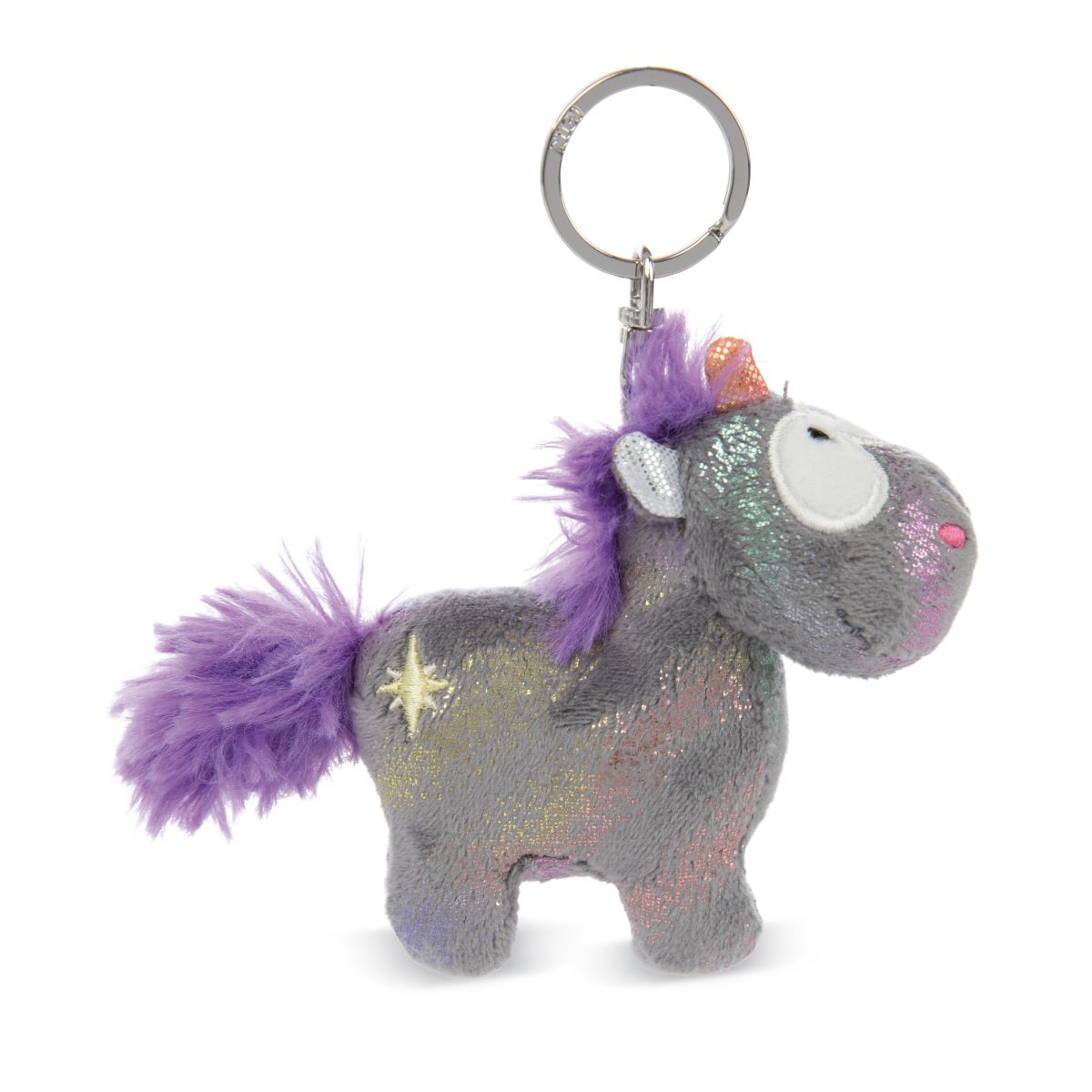 NØKKELRING PLYSJ 10CM ENHJØRNING STAR BRING NICI GREEN