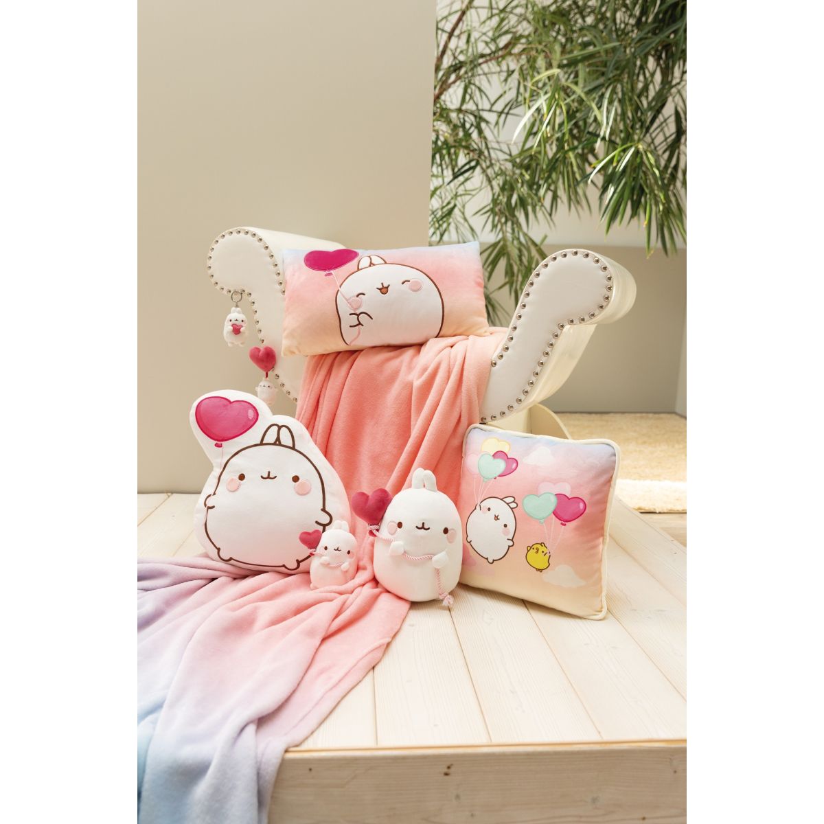 KANIN PLYSJ 12CM MOLANG M HJERTEBALLONG NICI