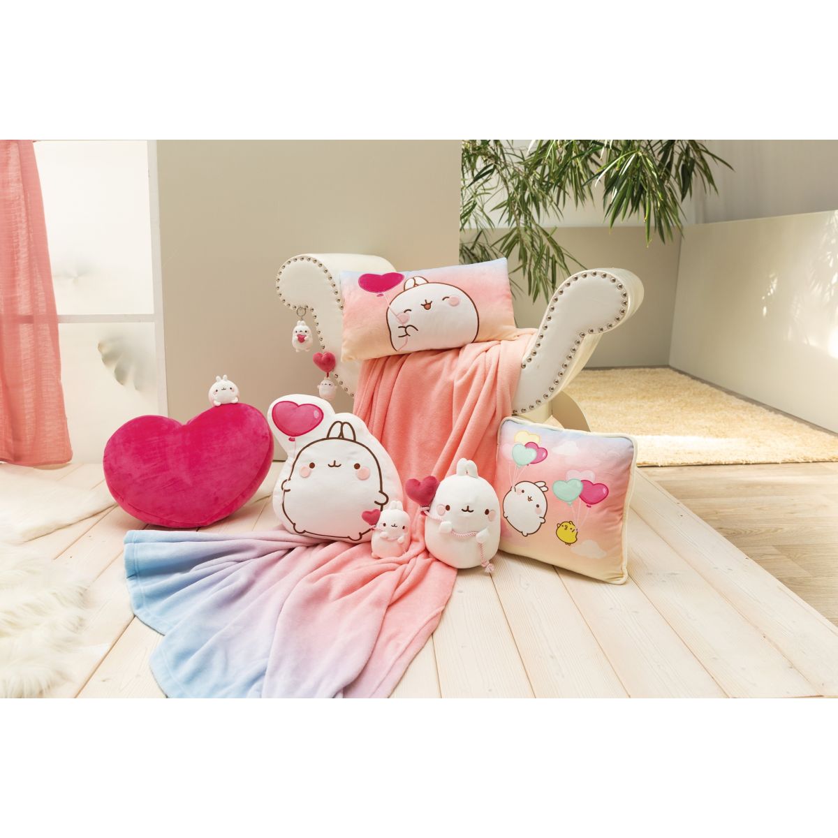 KANIN PLYSJ 12CM MOLANG M HJERTEBALLONG NICI