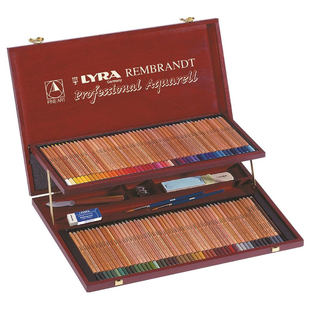 LYRA REMBRANDT AQUARELL KOFFERT 72 DELER LYRA REMBRANDT AQUARELL KOFFERT 72 DELER