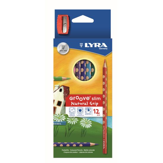 FARGEBLYANTSETT 12 STK LYRA GROOVE SLIM M/SPISSER FARGEBLYANTSETT 12 STK LYRA GROOVE SLIM M/SPISSER