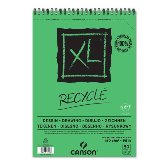 TEGNEBLOKK CANSON XL DRAWING 50 ARK 160 GR A4