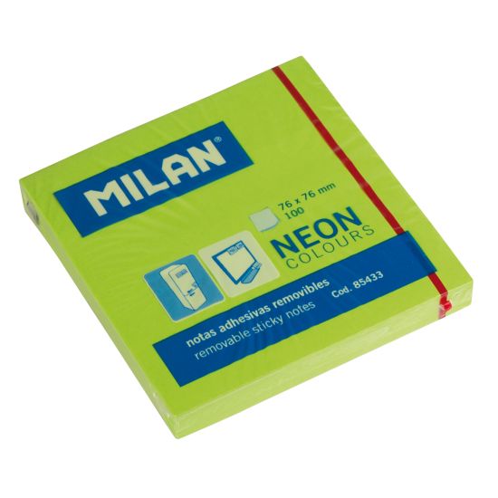 STICKY NOTES MILAN 76X76MM GRØNN