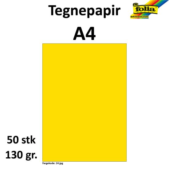 TEGNEPAPIR A4 50 ARK, 130G, BANANGUL TEGNEPAPIR A4 50 ARK, 130G, BANANGUL