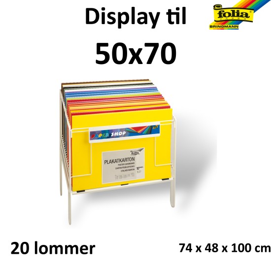 GULVDISPLAY FOR 50X70  20 PLASSER. 74X48X100 GULVDISPLAY FOR 50X70  20 PLASSER. 74X48X100