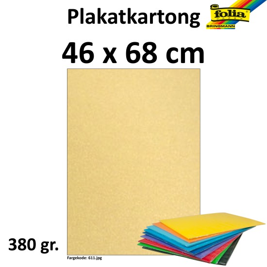 PLAKATKARTONG 380G, 48X68 CM GULL