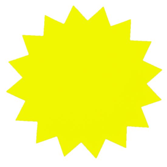SALGSPLAKATER STJERNE, 18CM 300G 20 NEON GUL SALGSPLAKATER STJERNE, 18CM 300G 20 NEON GUL