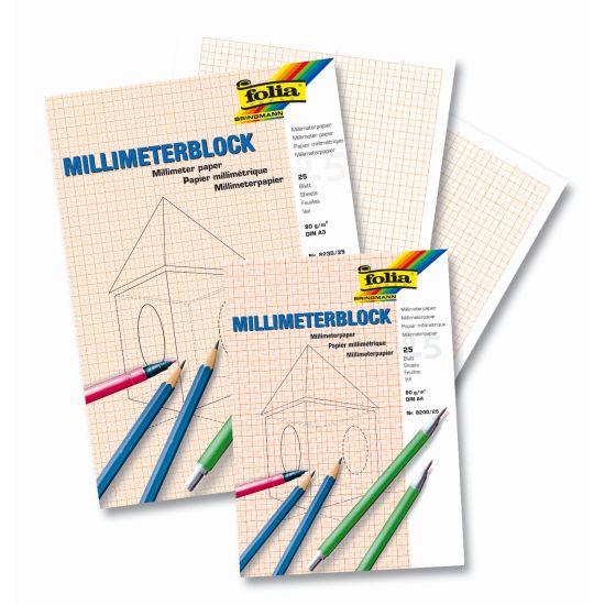 MILLIMETERPAPIR A3 80G 25 ARK