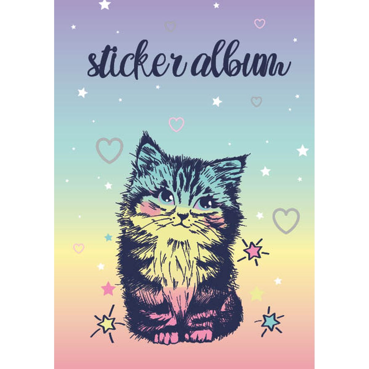 STICKER ALBUM 14,5x21CM KATT