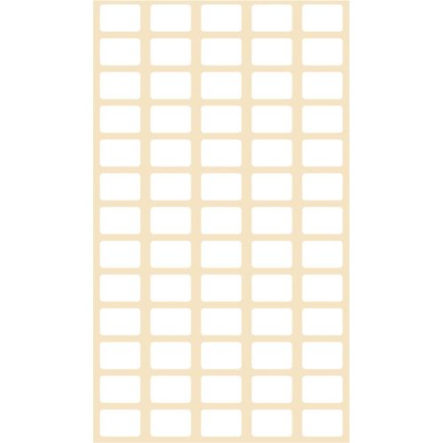 STICKERS HVITE ETIKETTER 12X8MM 6 ARK, BSB STICKERS HVITE ETIKETTER 12X8MM 6 ARK, BSB