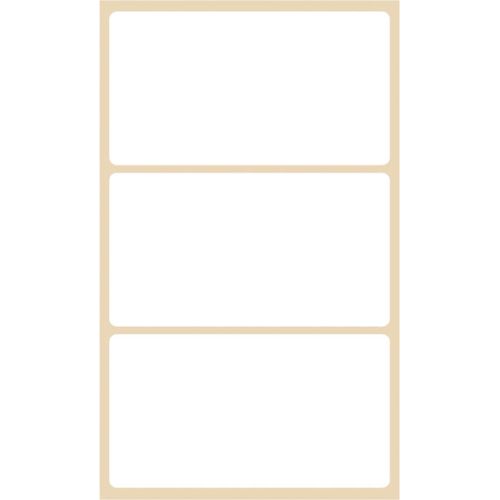 STICKERS HVITE ETIKETTER 73X40MM 6 ARK, BSB