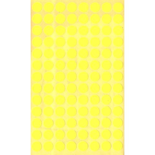 STICKERS MARKERINGSM, GULE 8MM, 4 ARK STICKERS MARKERINGSM, GULE 8MM, 4 ARK