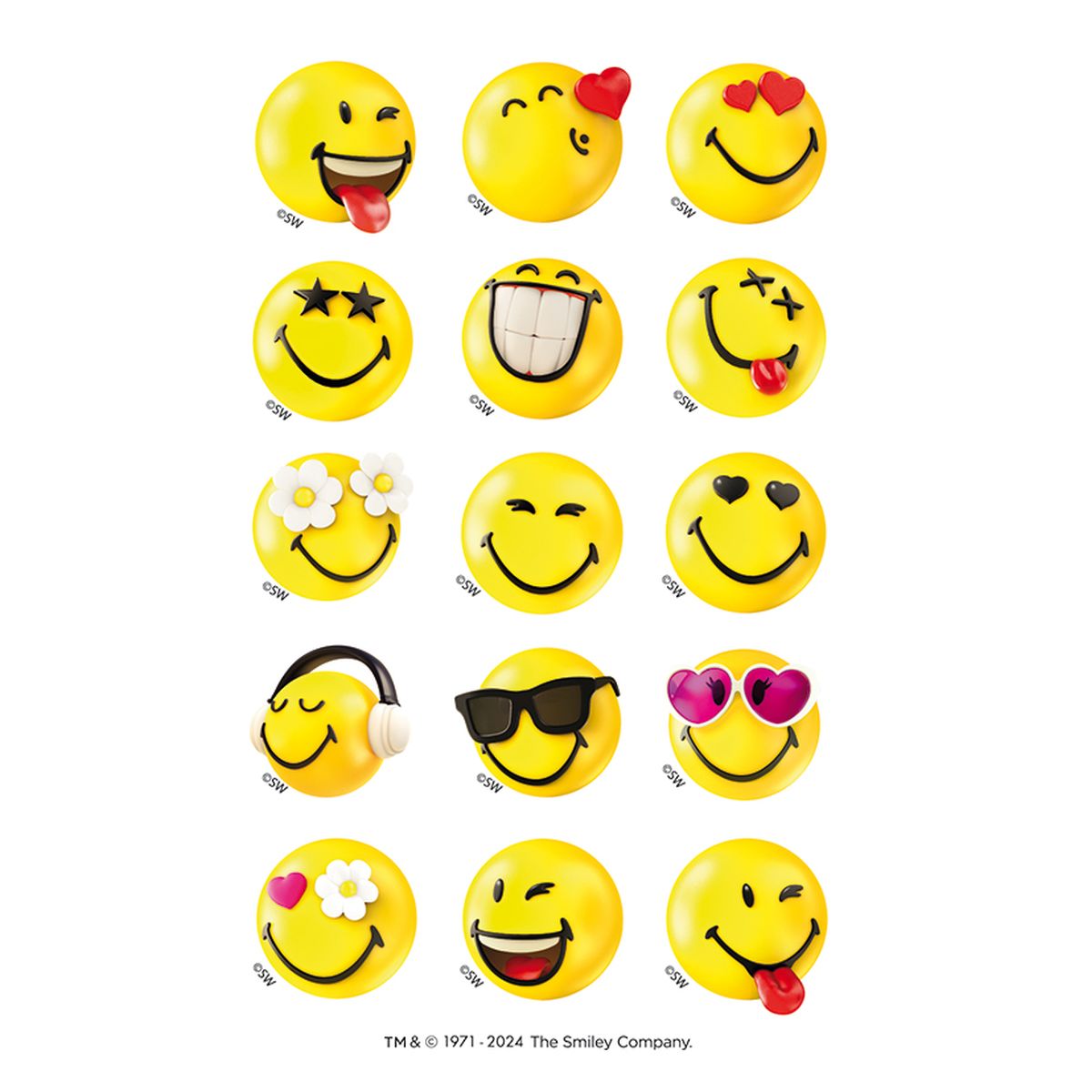 STICKERS SMILEY/HJERTER.3 ARK. BSB STICKERS SMILEY/HJERTER.3 ARK. BSB