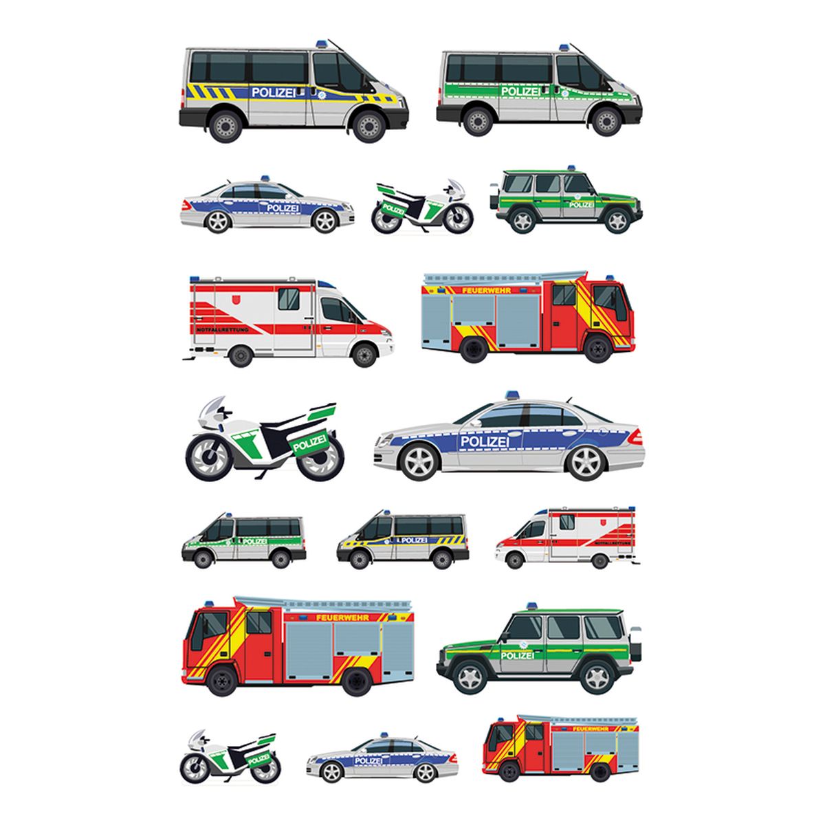 STICKERS UTRYKNINGSKJØRETØY.3 ARK. BSB