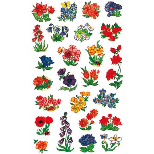 STICKERS BLOMSTER, VILLBLOMSTER, 3 ARK, BSB