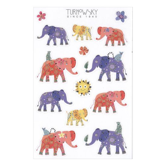 STICKERS ELEFANT, 1 ARK BSB