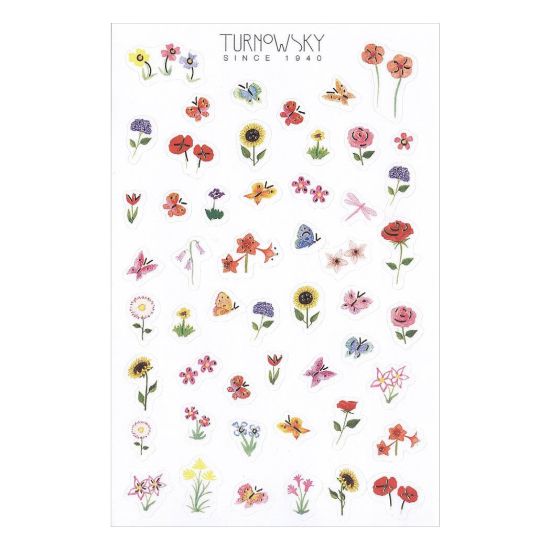 STICKERS BLOMST DIV, 1 ARK BSB