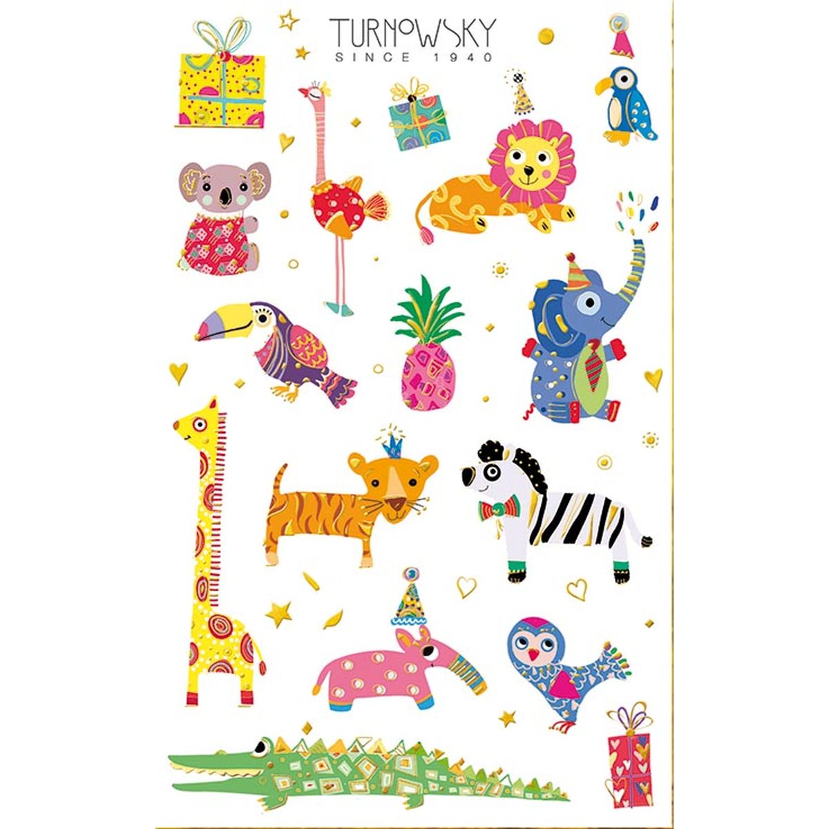 STICKERS AFRIKANSKE DYR, 1 ARK BSB STICKERS AFRIKANSKE DYR, 1 ARK BSB