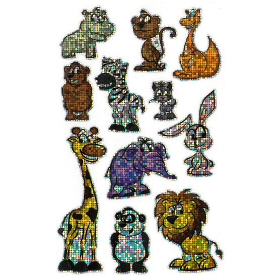 STICKERS DYR, 1 ARK, BSB