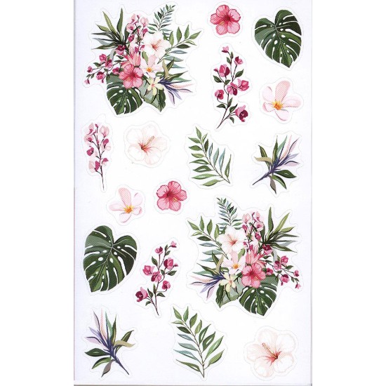 STICKERS BLOMSTER ORIENTALSK, 3 ARK BSB