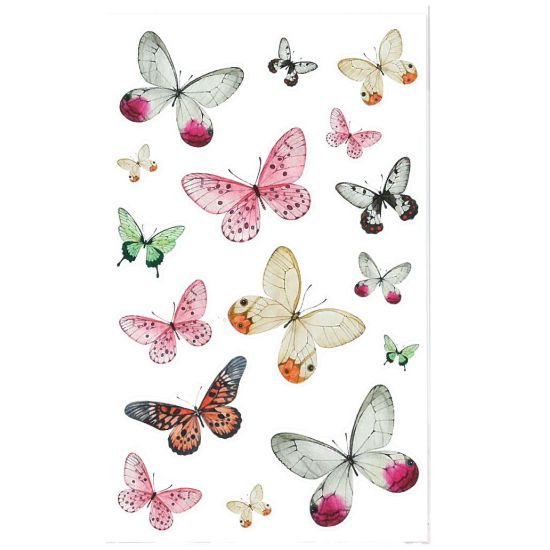 STICKERS SOMMERFUGLER, 3 ARK, BSB STICKERS SOMMERFUGLER, 3 ARK, BSB