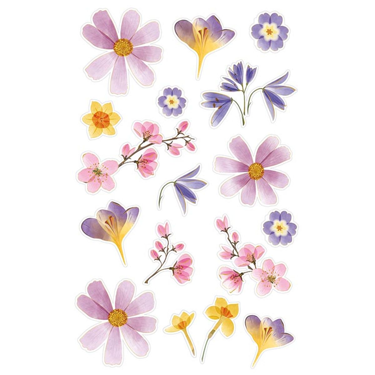 STICKERS BLOMSTER M GULL, BSB