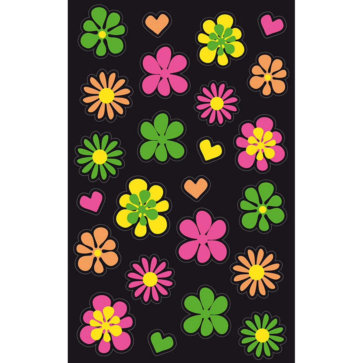 STICKERS BLOMSTER NEON, BSB