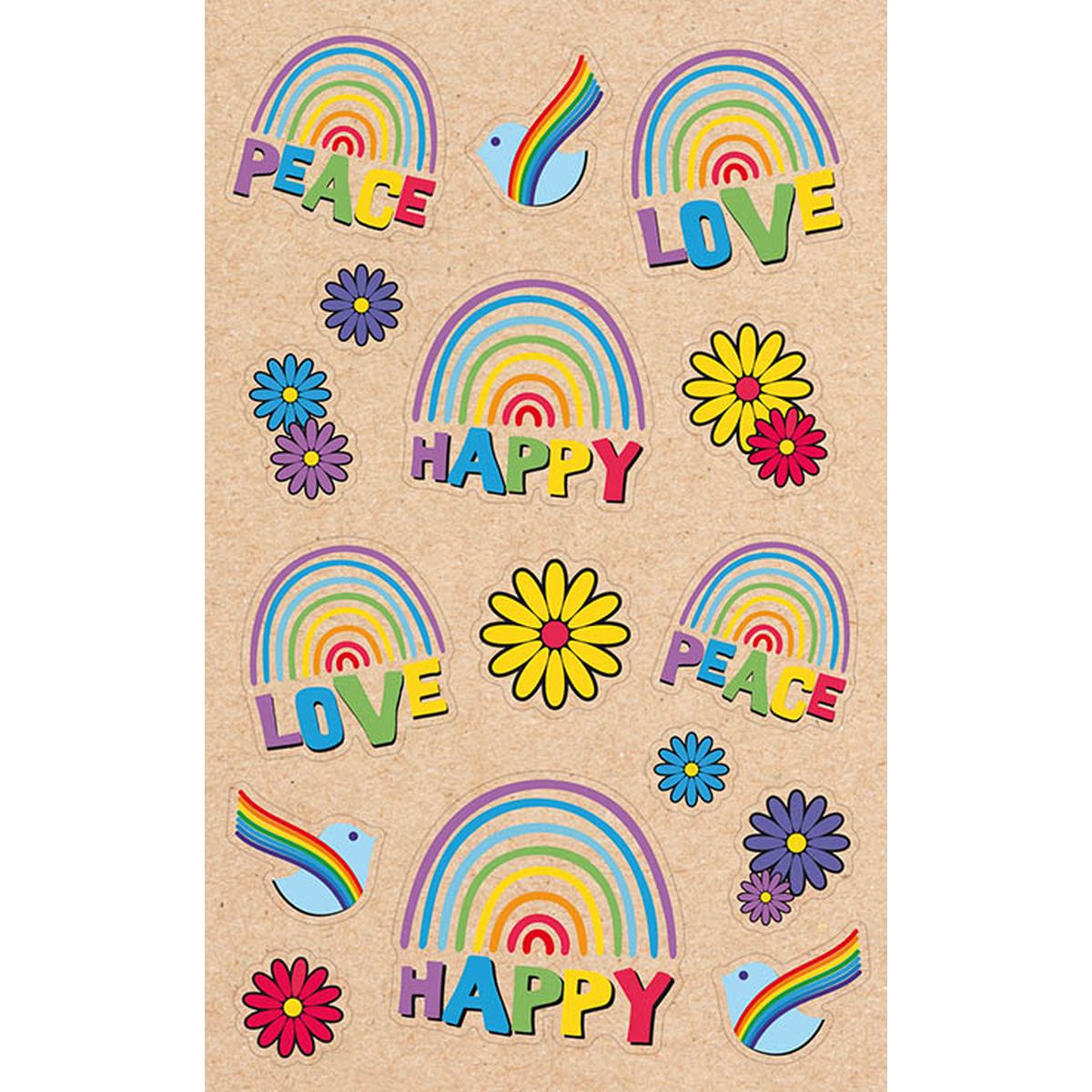 STICKERS REGNBUE/LOVE, 3 ARK, BSB