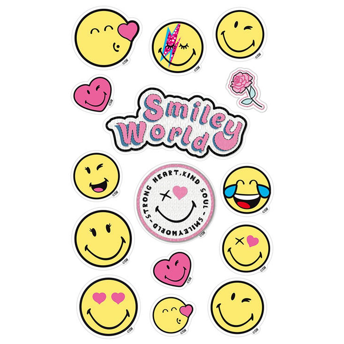 STICKERS SMILEY WORLD, 3 ARK, BSB