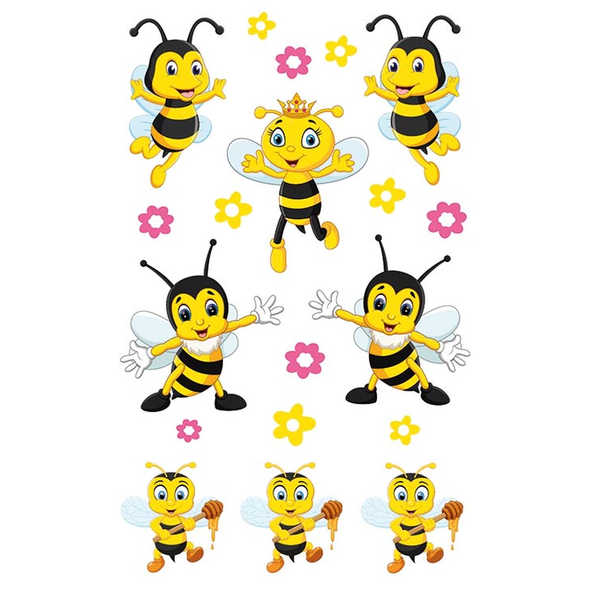 STICKERS HUMLER GLITTER 1 ARK, BSB