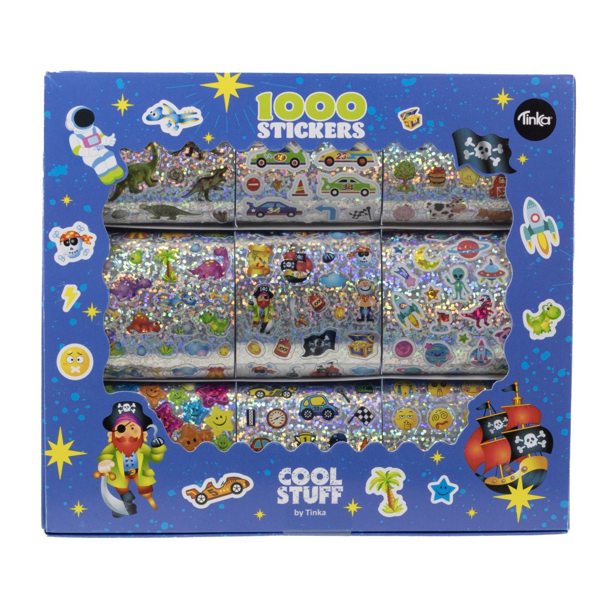 STICKERSBOKS BLÅ TINKA STICKERS
