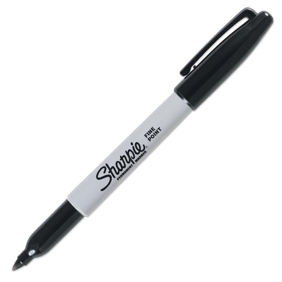 TUSJ SHARPIE FINE, SORT