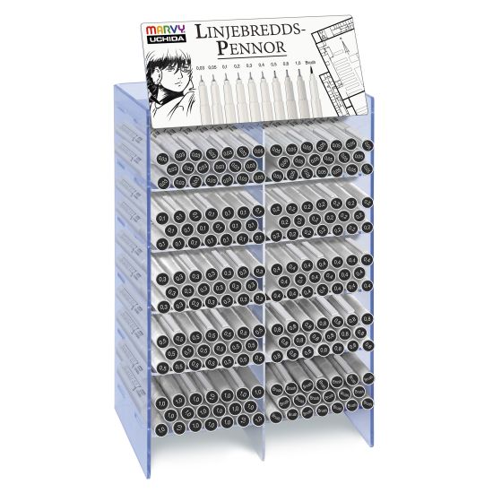 TEGNEPENNER MARVY TOMT DISPLAY