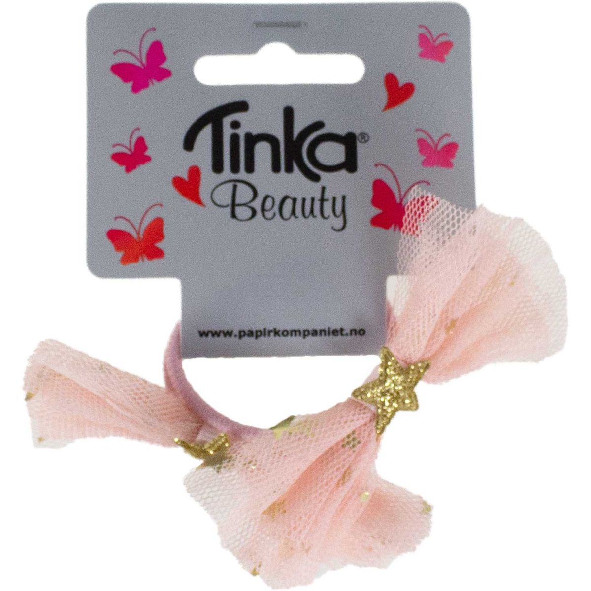 HÅRSTRIKKER SLØYFER M/STJERNER  2 STK TINKA BEAUTY HÅRSTRIKKER SLØYFER M/STJERNER  2 STK TINKA BEAUTY