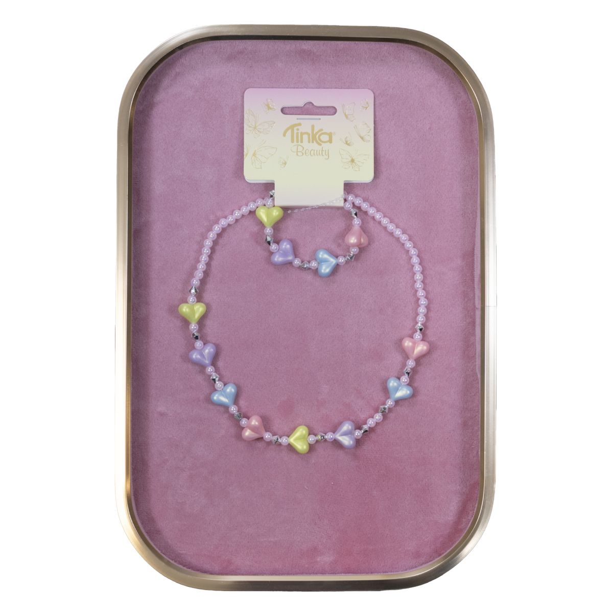 HALSKJEDE/ARMBÅND HJERTER TINKA BEAUTY