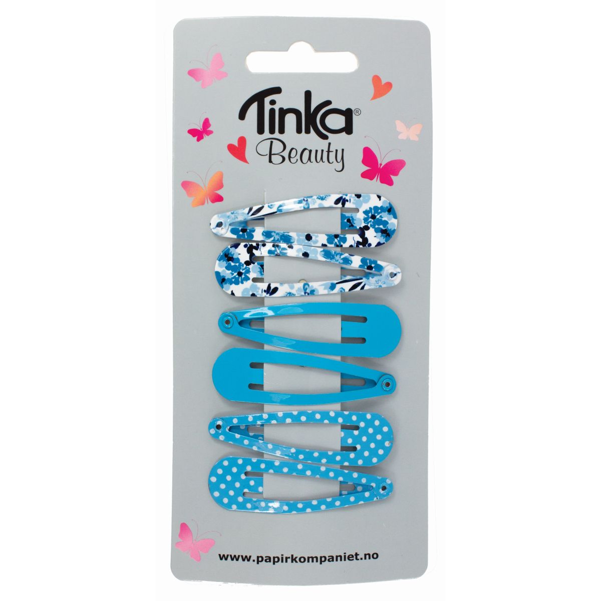 HÅRKLIPS BLÅ 6 STK TINKA BEAUTY