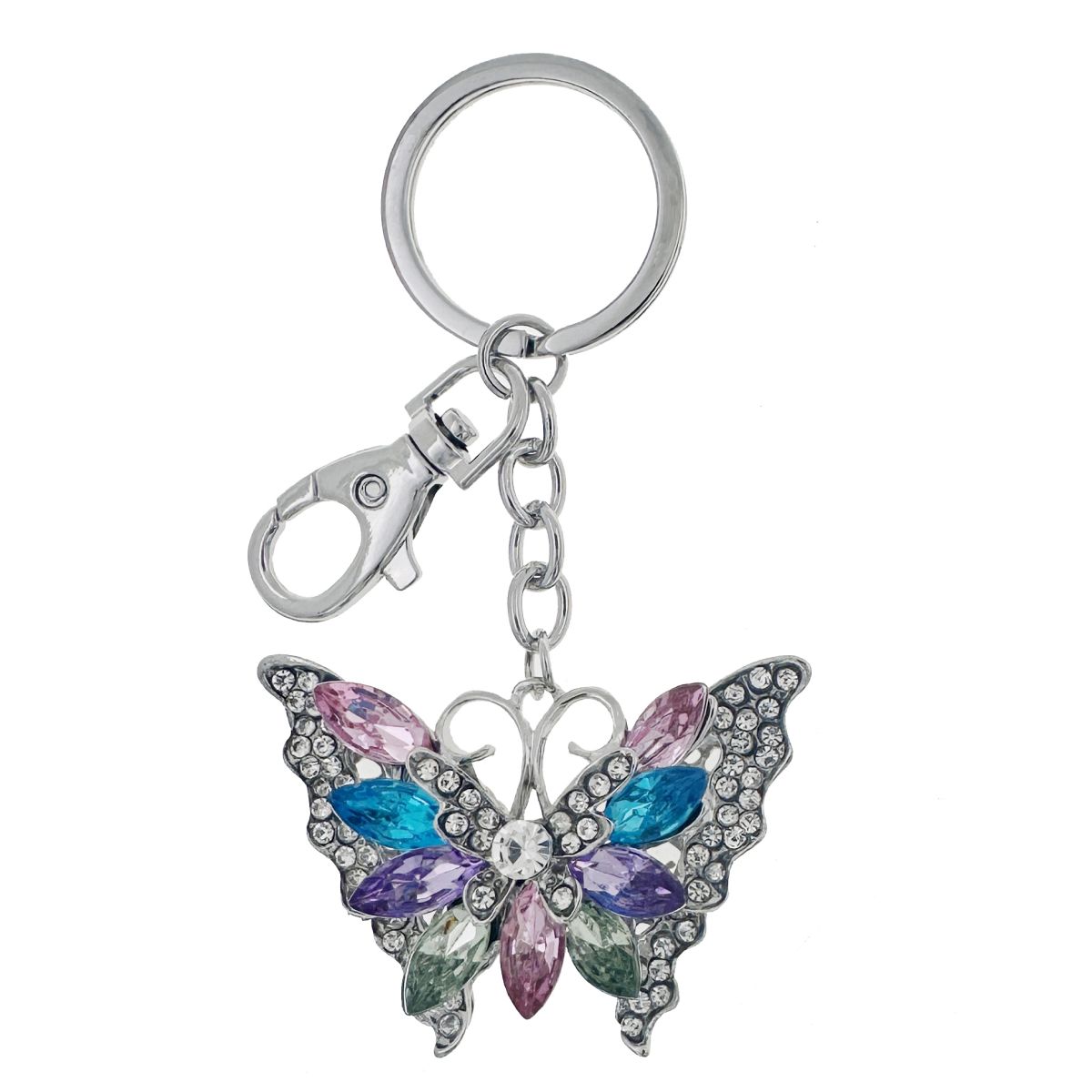 NØKKELRING/BAG CHARM SOMMERFUGL