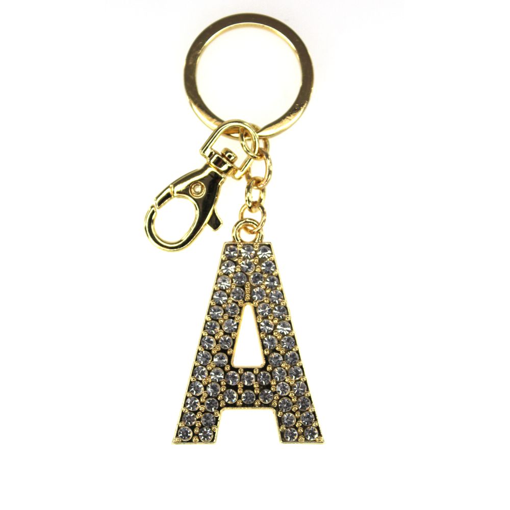 NØKKELRING ALFABET GULL A TINKA