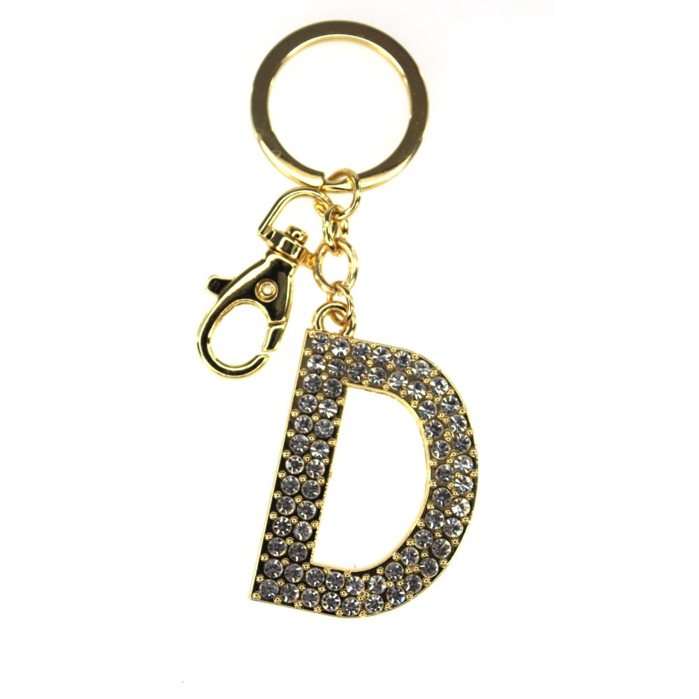 NØKKELRING ALFABET GULL D TINKA