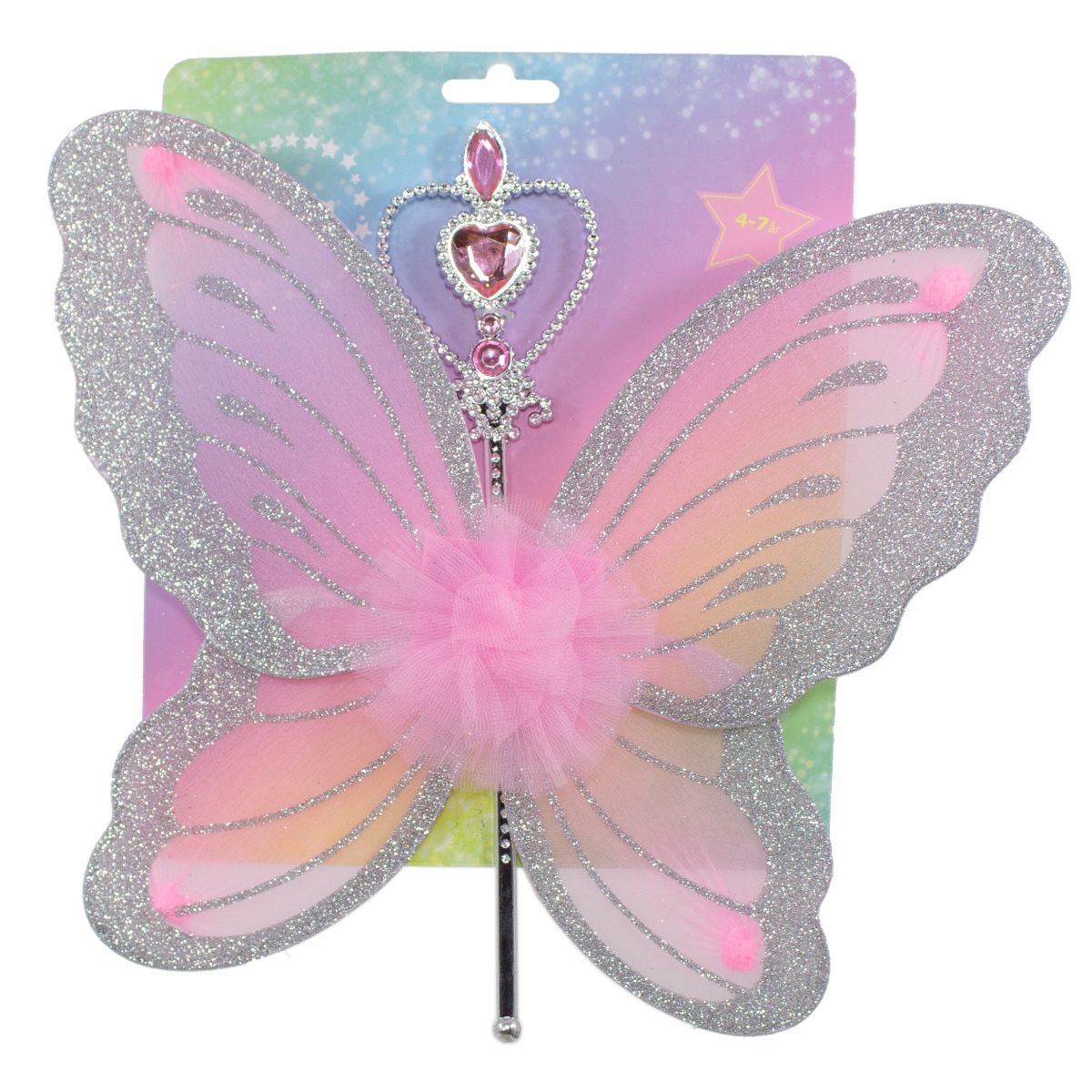 SOMMERFULGVINGER/TRYLLESTAV ROSA TINKA MAGIC