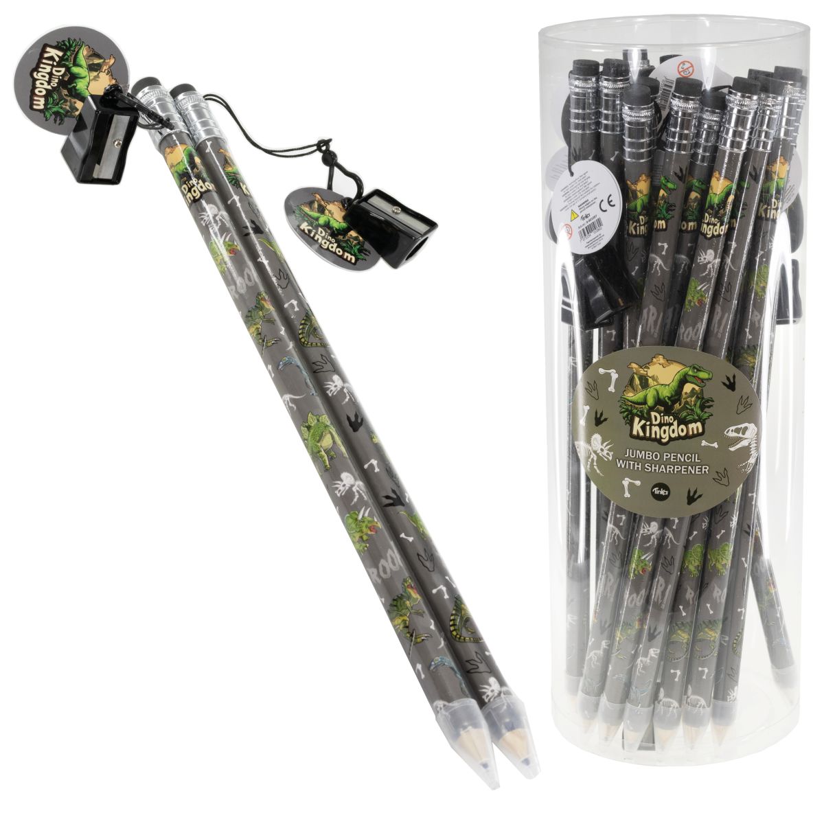 BLYANT JUMBO M/BLYANTSPISSER DINO TINKA COOL STUFF