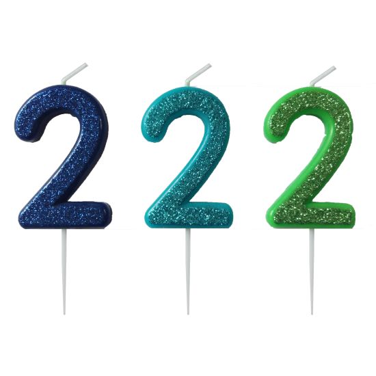 KAKELYS 2 M/GLITTER LYS BLÅ, MØRK BLÅ, GRØNN KAKELYS 2 M/GLITTER LYS BLÅ, MØRK BLÅ, GRØNN