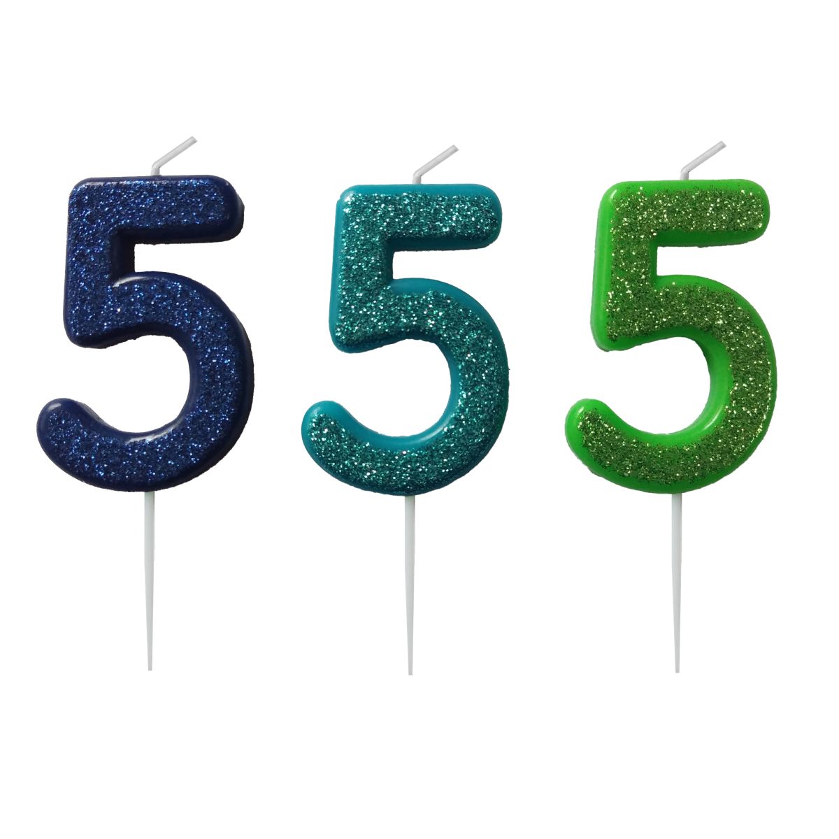 KAKELYS 5 M/GLITTER LYS BLÅ, MØRK BLÅ, GRØNN KAKELYS 5 M/GLITTER LYS BLÅ, MØRK BLÅ, GRØNN